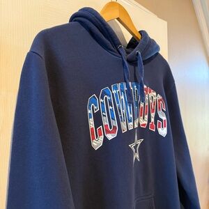 Dallas Cowboys Navy Blue Hoodie Sweatshirt America Flag & T-Shirt Football NFL